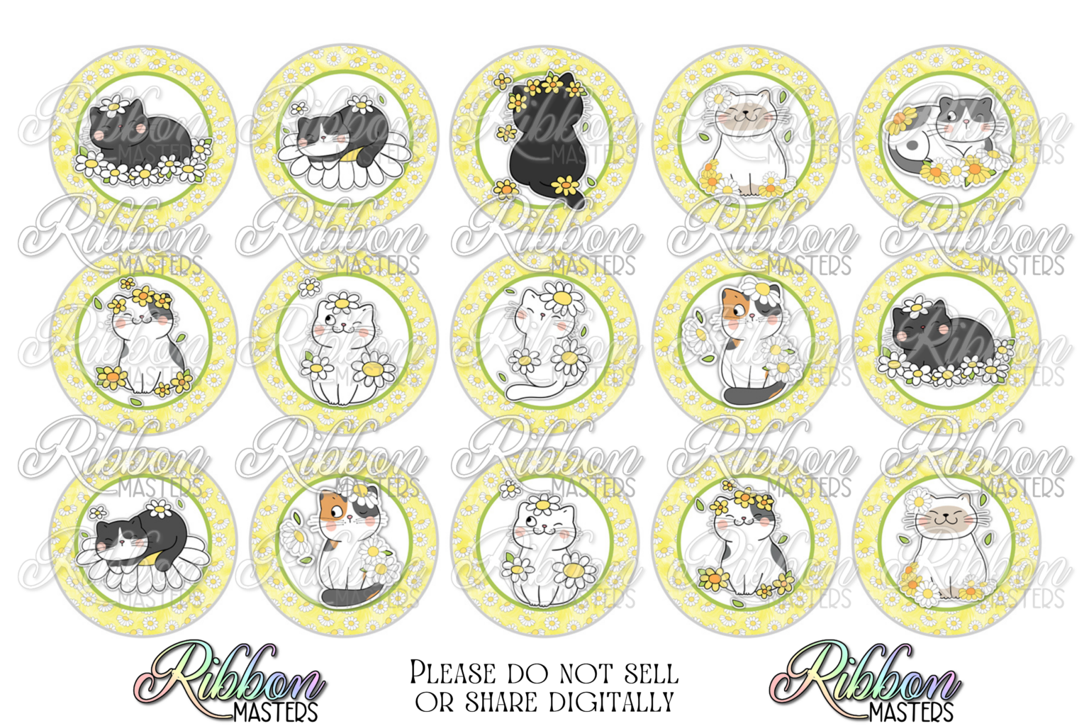 Daisy Cats Ribbon Masters