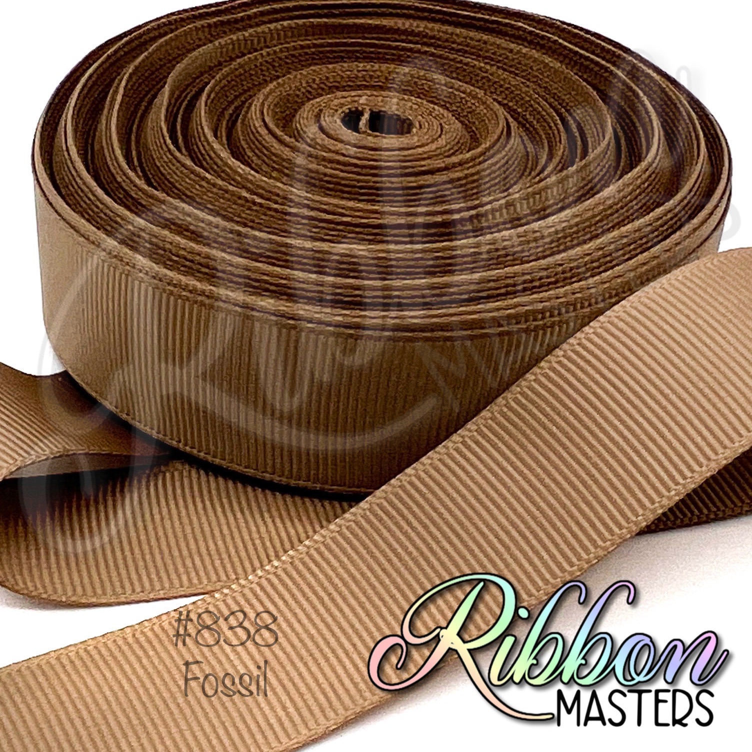 838 Fossil Solid Color Grosgrain Ribbon Ribbon Masters