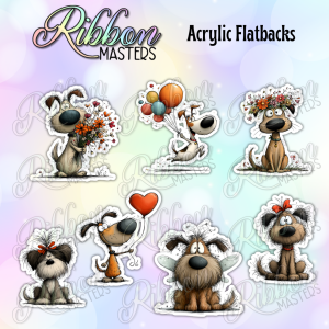 Dogs Flat Back Planar Resin Set