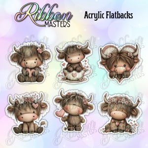 Highland Love Flat Back Planar Resin Set