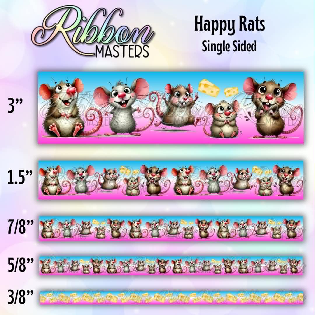 Happy Rats Wholesale Single Sided Pre-Buy Ribbon Open Until 6/20/2026