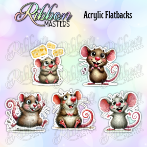 Happy Rats Flat Back Planar Resin Set