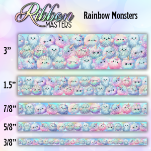 Rainbow Monsters Wholesale Single Sided Pre-Buy Ribbon Open Until 6/20/2026