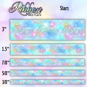 Rainbow Monsters Stars Wholesale Single Sided Pre-Buy Ribbon Open Until 6/20/2026