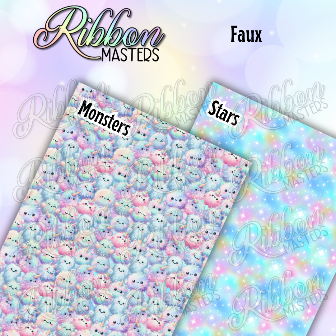 Rainbow Monsters 4 pieces Faux Leather PreBuy Open Until 6/20/2026