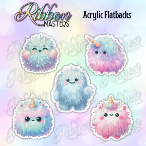 Rainbow Monsters Flat Back Planar Resin Set